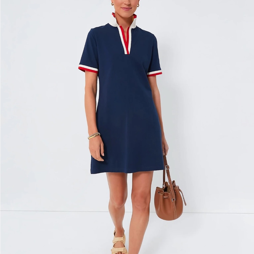 Tuckernuck Midnight Navy Hutton Polo Dress sz large